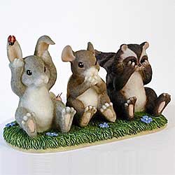 Charming Tails Hear, Speak & See No Evil Item: 89/717