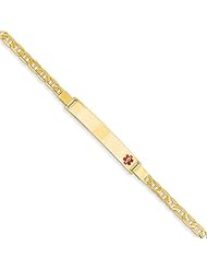 14k Yellow Gold 7in Medical Jewelry Bracelet. Metal Wt- 4.8g