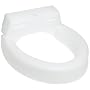 Duro-Med Hinged Elevated Toilet Seat Elongated, White