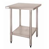 Vogue Stainless Steel Prep Table w/o Upstand 600mm wide