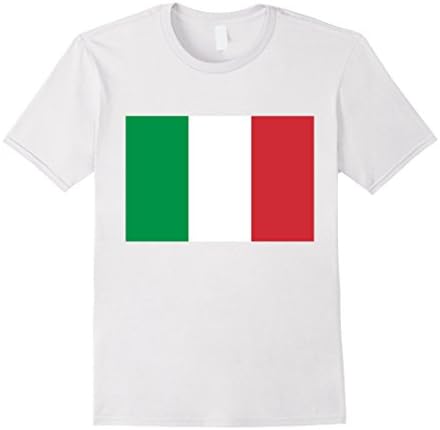 Men's Victory Day - Italy Flag Bandiera d'Italia logo T-Shirt Large White