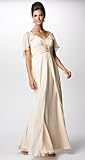 DONNA RICCO EVENING CAPELET GOWN