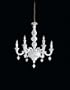 Metropolitan N950126 Porcelain 6 Light Single Tier Chandelier in White Porcelain