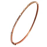 Tressa Rose Goldfill with Heart Pave-set Colorless White Cubic Zirconia .925 Stamp Hypoallergenic Bracelet