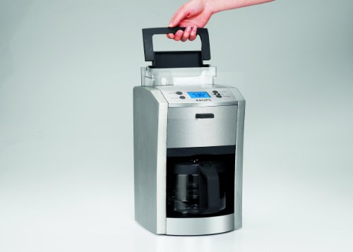 KRUPS KM8105, 12-Cup Die-Cast Programmable Coffee Maker with Stainless Steel Housing, Silver