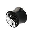 9/16" Gauge Austrian Crystal Ying Yang Saddle Plug