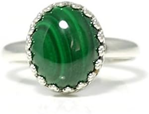 Malachite Sterling Silver Ring