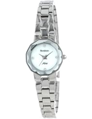 Armitron Womens 75/5110MPSV Crystal Swarovski Accented Wall-to-Wall Silver-Tone Bracelet Watch