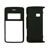 Black Rubberized Snap-On Cover Hard Case Cell Phone Protector for LG enV2 V ....