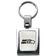 Seattle Seahawks Steel Square Key Chain - NFL Football Fan Shop Sports Team Merchandise
