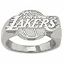 Sterling Silver LOS ANGELES LAKERS LOGO 5/8" RING