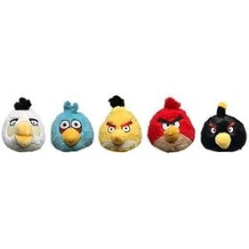  Angry Birds Plush Toy Set : 5 Mini Birds Set Size 2 inch [Toy] Official Product From Rovio