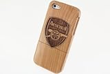 iPhone5 / 5S 木製 ケース ワールド サッカー クラブチーム ロゴ 刻印 アイフォン 5 / 5S WOOD CASE シリーズ プレミアリーグ　アーセナル [JE01093] 【JAPAEMO】