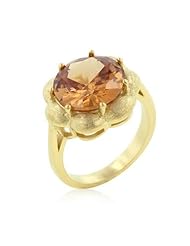 Champagne Floral Cocktail Ring