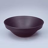 洗面ボール 陶器 黒マット 半埋型直径400ミリ