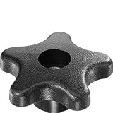 DimcoGray Thermoplastic Fluted 5 Star Knob Female 1/4-20 Thread x 5/8 Depth, Head: 2 1/4 Width x 1 Height x 7/8 Base 4-491-001