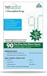 HairConfirm Prescription HairConfirm- Hair Follicle 12 Panel Drug Test (including prescription drugs)- Detecting for Marijuana, Amphetamines, Cocaine, Methamphetamine, Opiates, Phencyclidine, Vicodin, Lorcet, Oxycotin, Percocet, Dilaudid