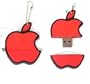 Memoria USB Pendrive Original Dise�o PVC 8Gb Manzana Apple Roja