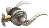 Baldwin 5255.150.LENT Wave Lever Keyed Entry Set, Satin Nickel