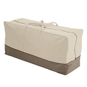 Veranda Patio Cushion Bag, Pebble, Fits Chaise and Seat Cushions