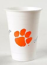 Clemson Tigers 16 Oz Reusable Plastic Cup (24 Pack)
