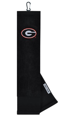 Georgia Bulldogs Face/Club Embroidered Towel