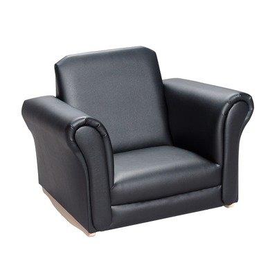 Gift Mark Upholstered Rocking Chair Black