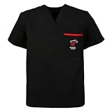 Miami Heat Black Scrub Top