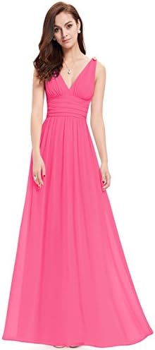 Ever Pretty Elegant V-neck Long Chiffon Crystal Maxi Evening Dress 09016