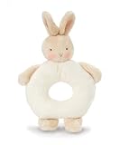 Bunnies By The Bay Bunny Ring Rattle, White