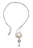 Gold accent rose quartz floral choker, 'Lotus'