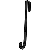 Sterling Metal Wreath Hanger 12" L Black