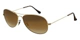 Ray Ban Rb3362 Cockpit Gold Frame Brown Gradient Lens Metal Sunglasses - 59mm