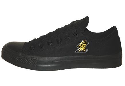 Converse Chuck Taylor All Star Lo Top Black Monochrome Appalachian State University Mascot Canvas
