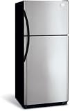 Frigidaire Gallery Series GLHT217JS 20.6 cu. ft. Top-Freezer Refrigerator with 4 Half-Width Cantilever SpillSafe Shelves, 2 Clear Humidity Crispers and Tilt-Out Freezer Wire Bin: Stainless Steel/Right-Swing Door