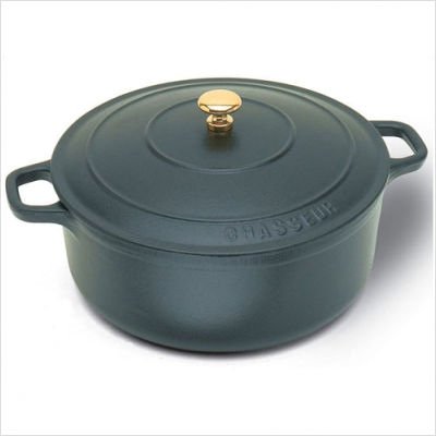 Cast Iron Black Round Dutch Oven Size: 1.75-Quart