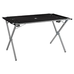 10T Camping-Tisch polyTAB Double, schwarz, 110x70x70 cm