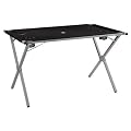 10T Camping-Tisch polyTAB Double, schwarz, 110x70x70 cm
