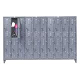 All Welded Slim-Line Locker Double Tier 122x18x78 20 Door