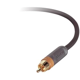 Belkin Pure AV Blue Series - Subwoofer cable - RCA (M) - RCA (M) - 25 ft - double shielded