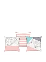 Apolena Set Funda De Cojín 3 Uds. (Rosa/Multicolor)