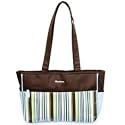 Gerber Stripe Nylon Diaper Tote, Blue