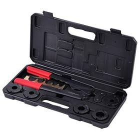 Buy 5In1 Interchangeable Pex Crimper w  Case Crimping Plumbing Copper Ring Tool Set by Mega Brands&node=228013 now!