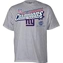New York Giants NFC Champs Adult Locker Room T-shirt with Super Bowl XLII Logo