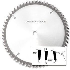 Laguna Tools 10" x 5/8 x 80t Triple Chip Tooth Blade
