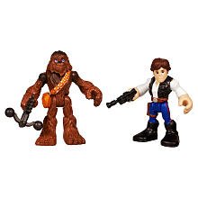 star wars 2011 playskool jedi force mini figure 2pack chewbacca han solo cheap price