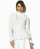 Lauren by Ralph Lauren Shawl-Collar Peplum Sweater