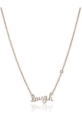 Shy by SE Diamond Bezel "Laugh" Necklace
