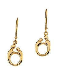 Genuine IceCarats Designer Jewelry Gift 14K Yellow Gold Mother & Child Lever Back Earring. 13.50X10.00 Mm Pair Mother & Child Lever Back Earrings In 14K Yellow Gold
