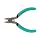 Xcelite S424NJS Diagonal Relieved Head Cutter, Flush Jaw, 4" Length, 5/8 Jaw Length, Green Cushion Grip Handle